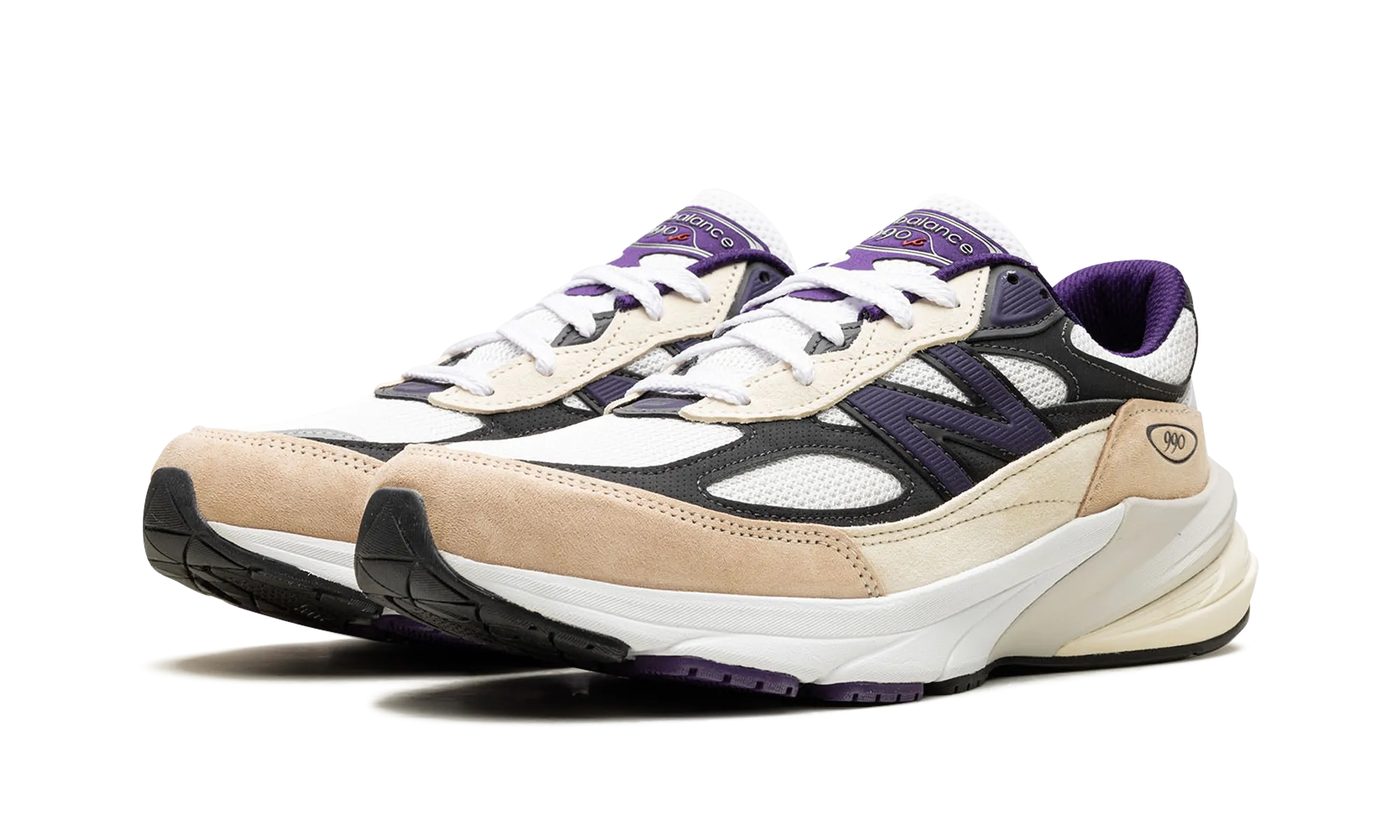 weekday run Secure fit 990v6 "Made In USA - Teddy Santis White Black Plum"
