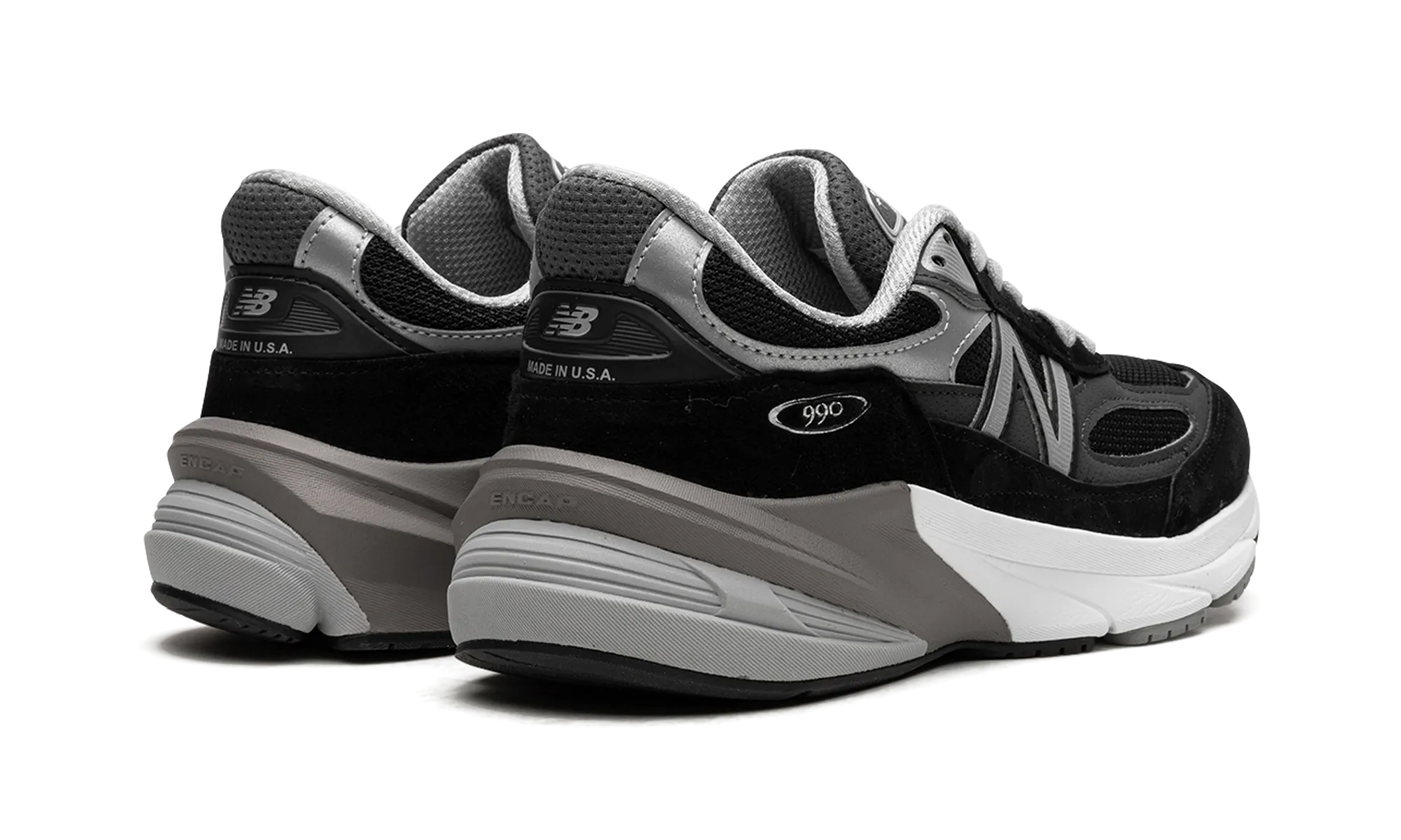 running in synthetic tracks shoes Comfortable Footwear 990v6 WMNS "Black/Silver"