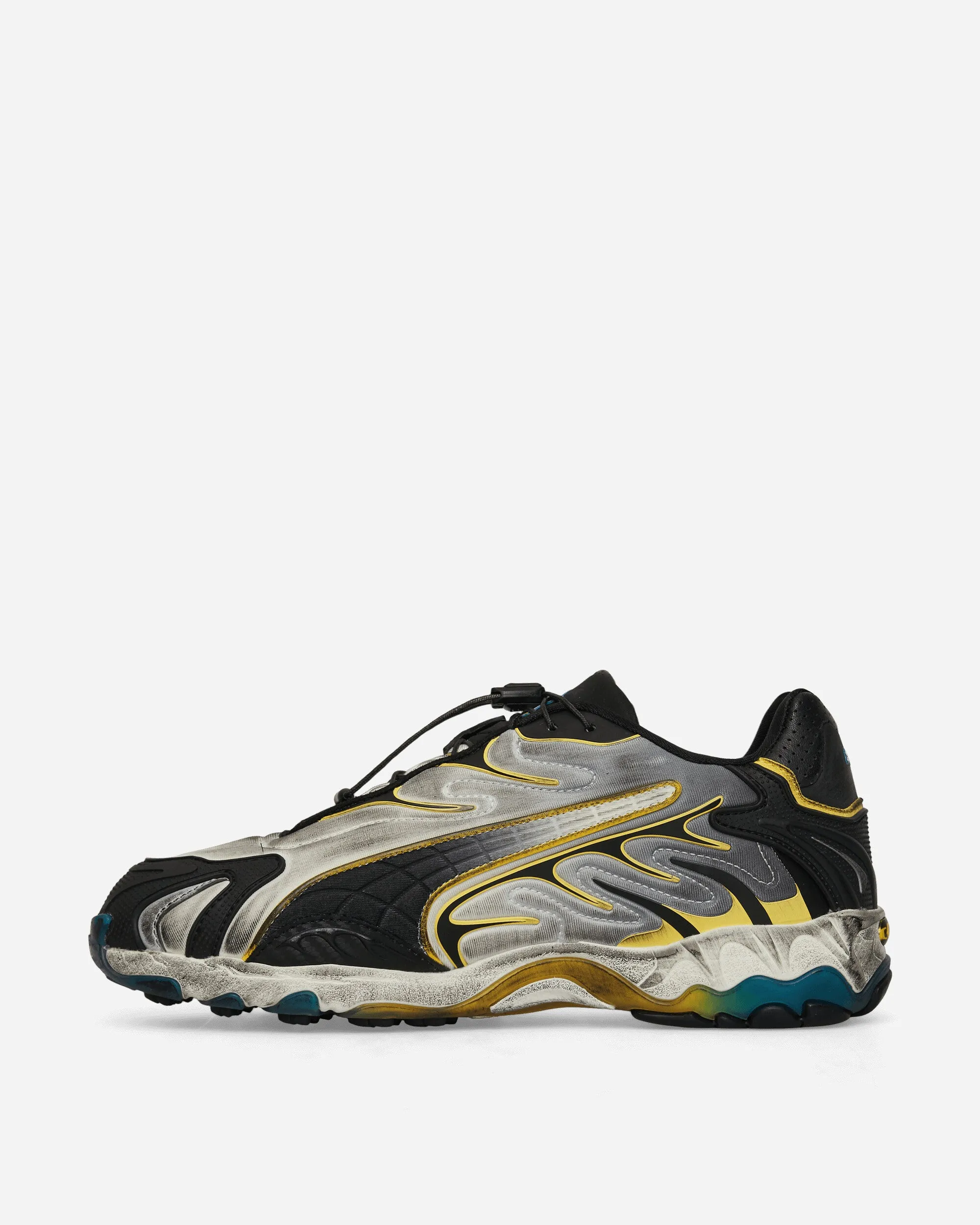 Impact Comfort Torsional Rigidity Plate A$AP Rocky Inhale Distressed Neoprene Sneakers Warm White / Puma Black / Yellow