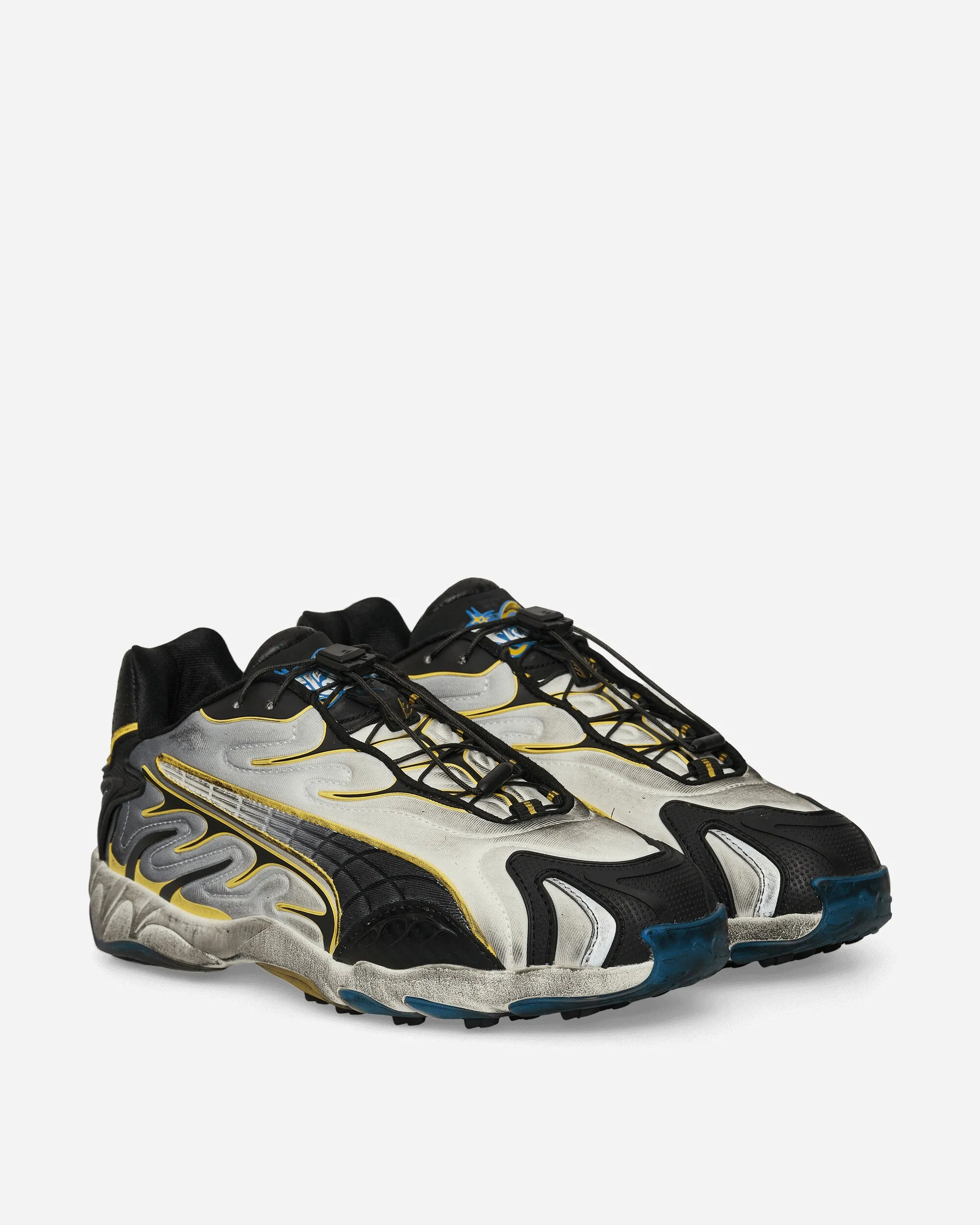 Thermoregulating Layer EverydayUse A$AP Rocky Inhale Distressed Neoprene Sneakers Warm White / Puma Black / Yellow
