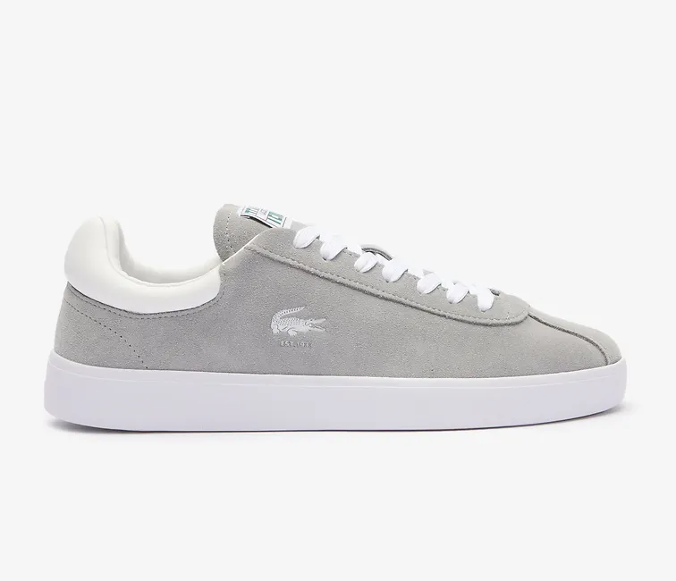 Men's Lacoste Baseshot 124 2 SMA (Grey/White) Padded Tongue Design