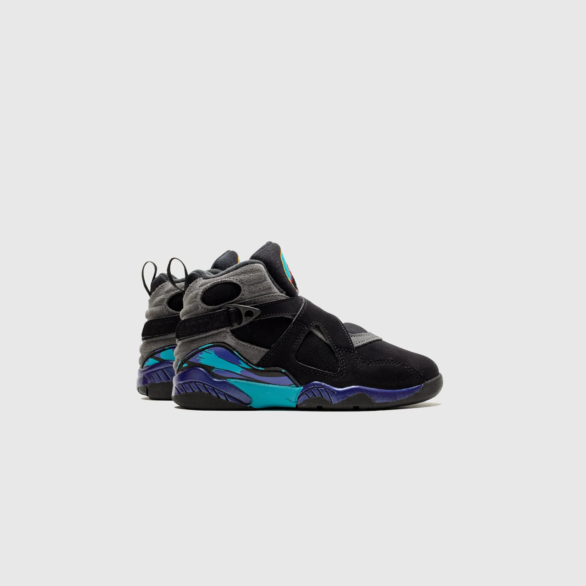 AIR JORDAN 8 RETRO (PS) "AQUA" Shock Absorption Technology Bonded Seam Construction