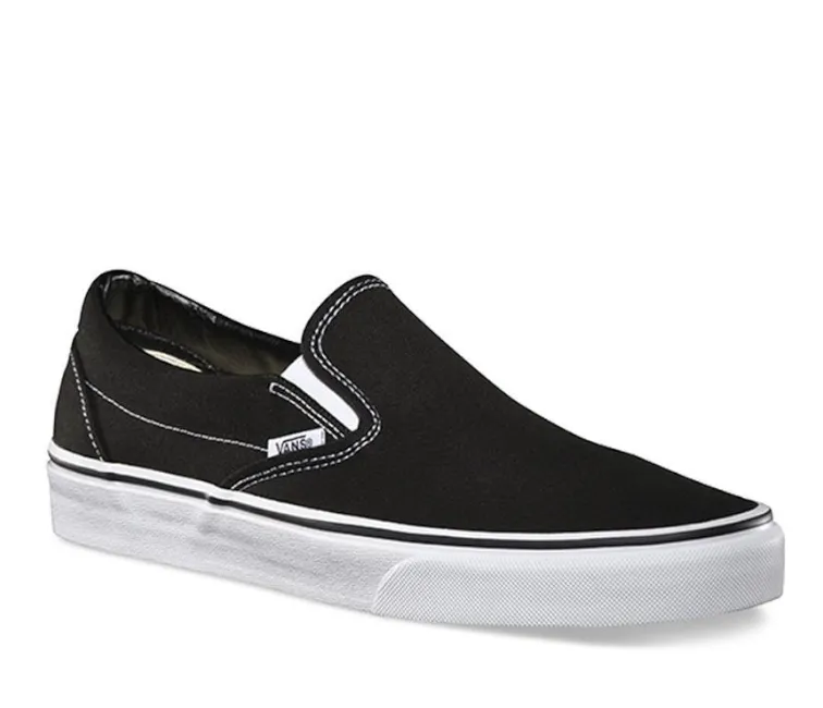 Vans Classic Slip-On (Black/White) Durable Power Easy Slip-On