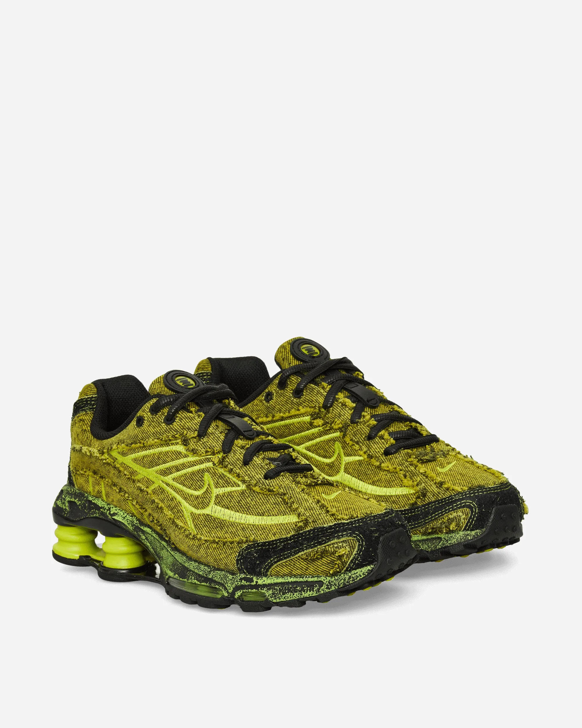 High Top Support Resilient Pace Shox Ride 2 Sneakers Black / Bright Cactus
