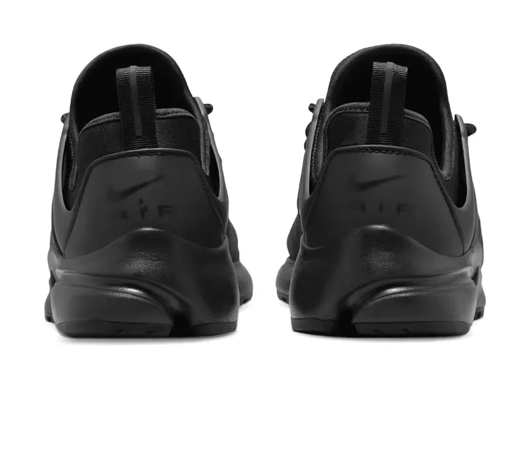 Women's Nike Air Presto (Triple Black) Breathable Perforated Panels Daily Training