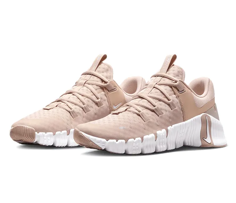 Women's Nike Free Metcon 5 (Pink Oxford) ShockAbsorbingSole Grippy Outsole