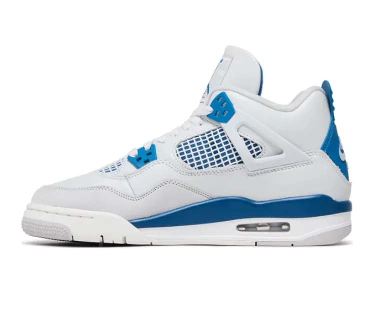 Sustainable Manufacturing Moisture Wicking Lining (GS) Nike Air Jordan 4 Retro (Military Blue)