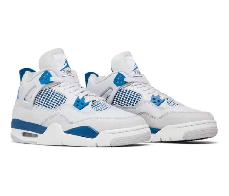 (GS) Nike Air Jordan 4 Retro (Military Blue) Comfortable Footwear