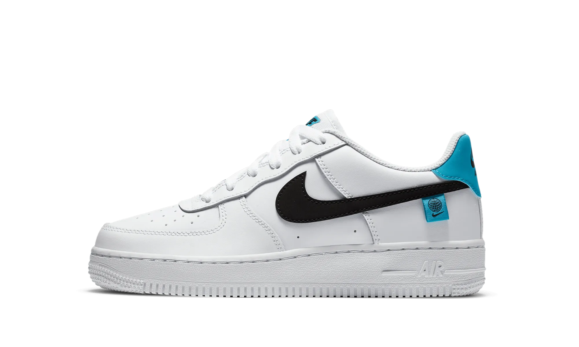 Air Force 1 Low 07 GS "Worldwide Pack Blue Fury" Non Marking Tread