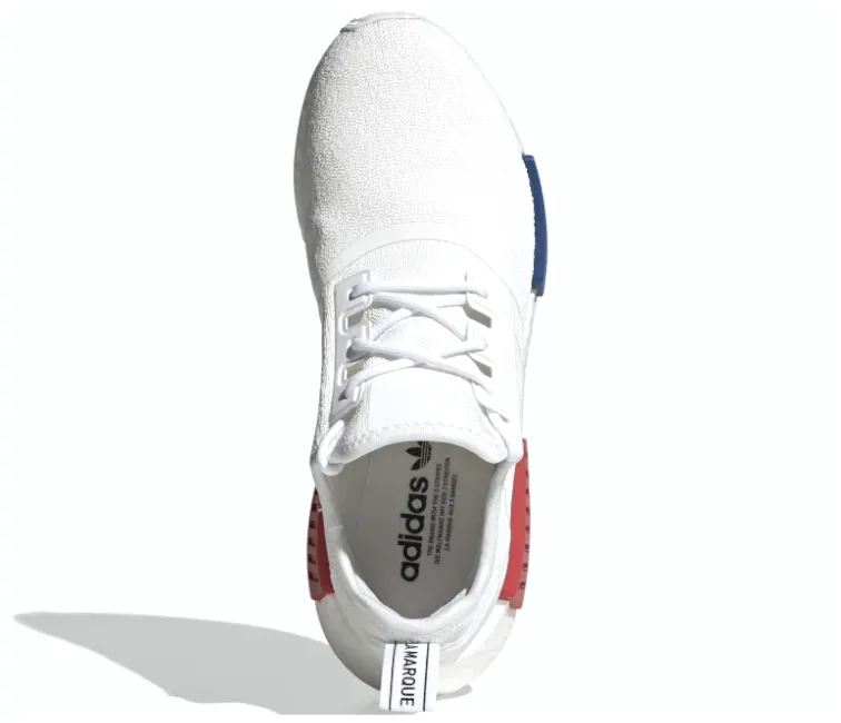 Simple Aesthetic Adidas NMD R1 Men's (White/Blue/Red)