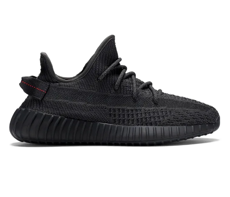 Adidas Yeezy Boost 350 V2 (Black Non-Reflective) Balanced Frame