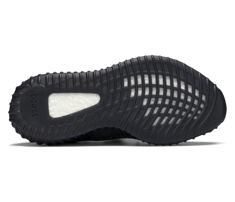 Adidas Yeezy Boost 350 V2 (Black Non-Reflective) Modern Silhouette