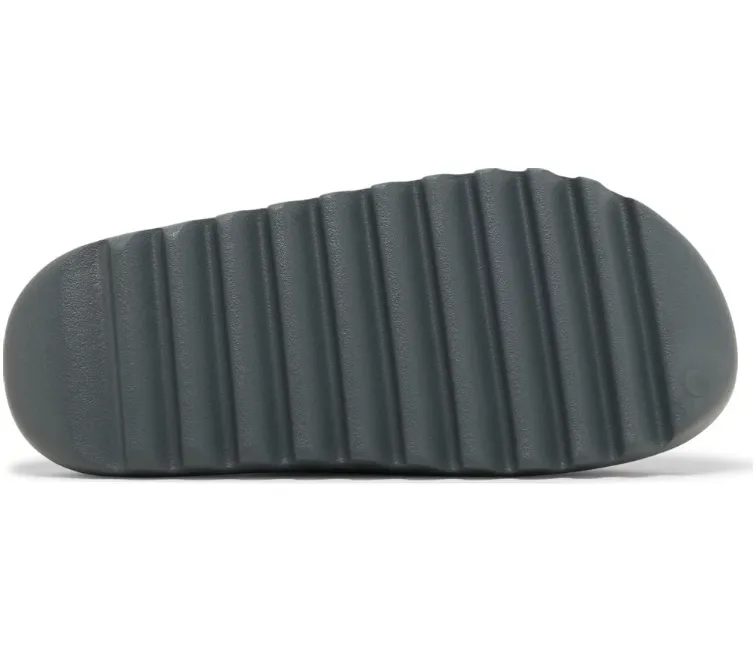 Non Compressible Midsole Step Smooth Adidas Yeezy Slide (Slate Marine)