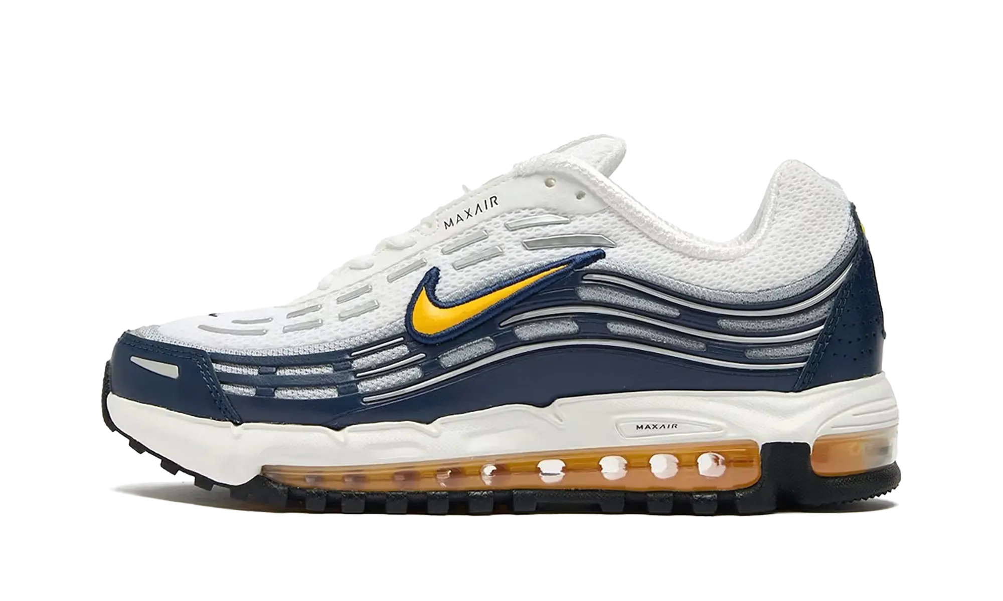 Air Max TL 2.5 "Midnight Navy Varsity Maize" running in a coastal area shoes