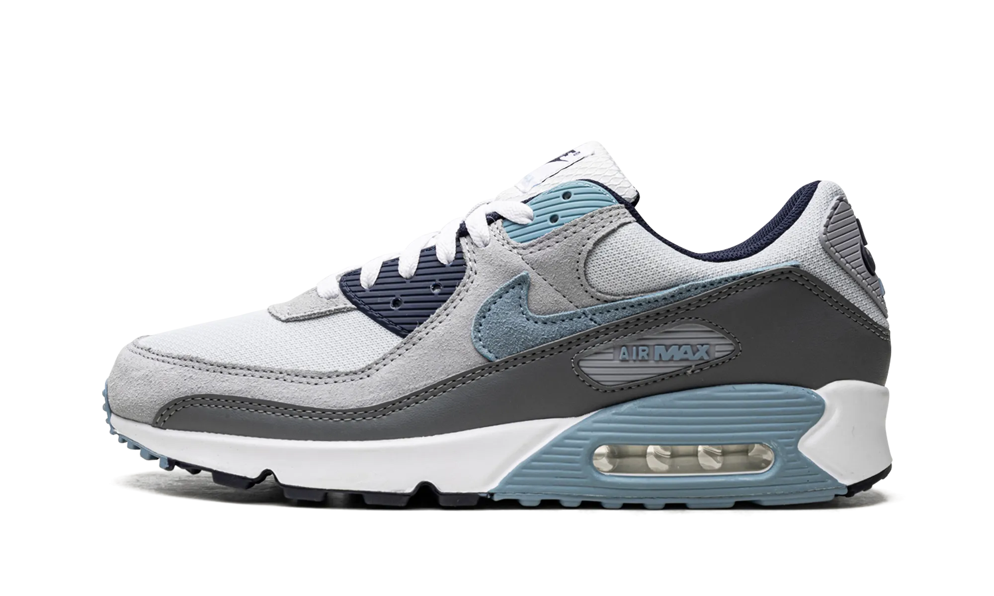 Air Max 90 "Pure Platinum Warm Blue" breathable experience