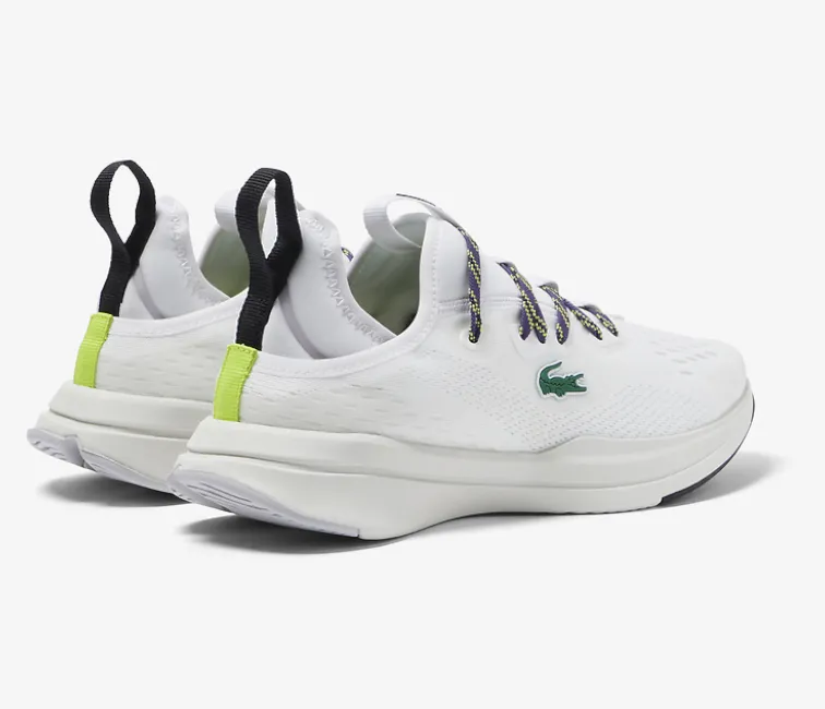 Flex Groove Engineering Orthotic Friendly Fit Women's Lacoste Run Spin Comfort 222 1 (White/Purple)