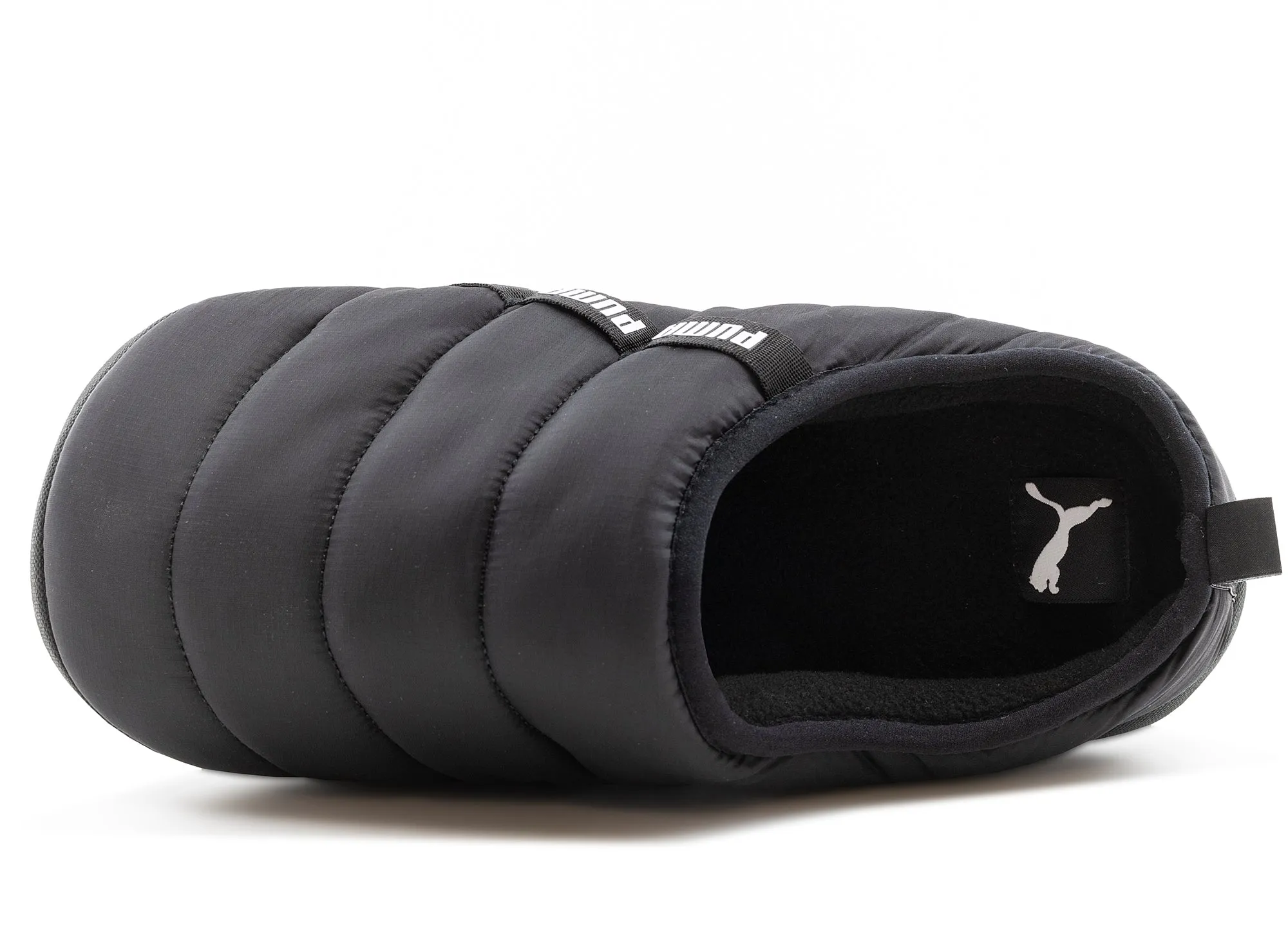 Puma Scuff Slippers in Black Padded