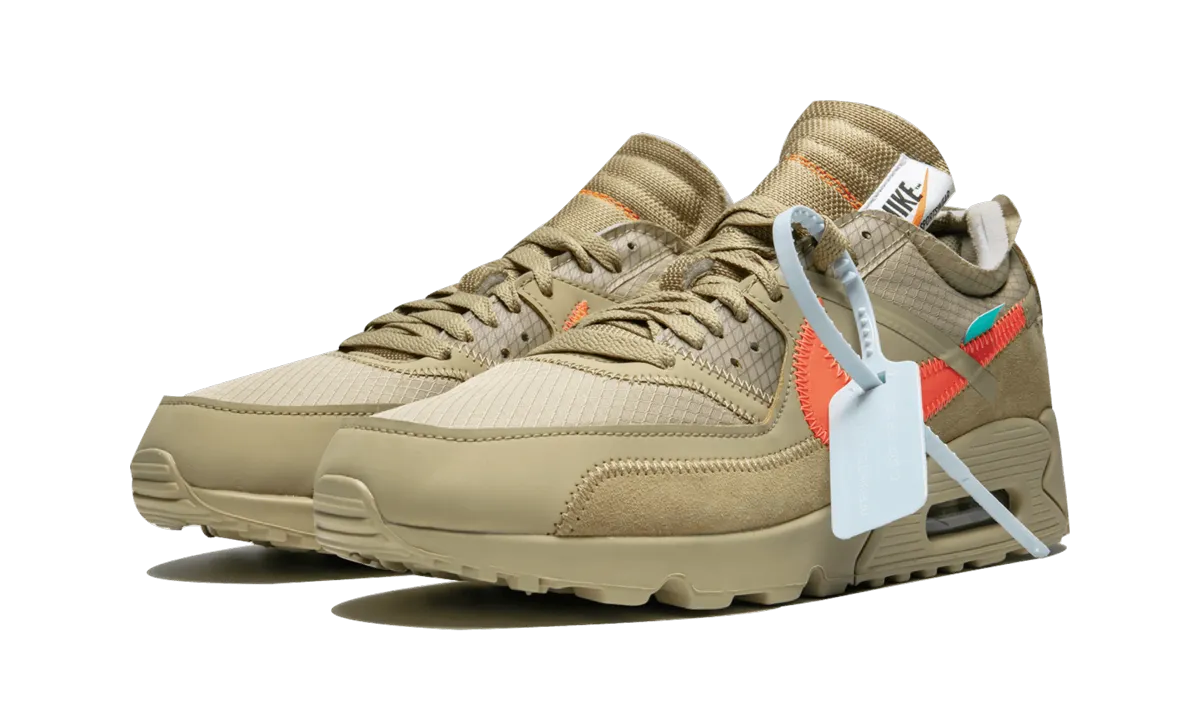 The 10: Air Max 90 "Off-White / Desert Ore" removable insole running shoes dark shoes