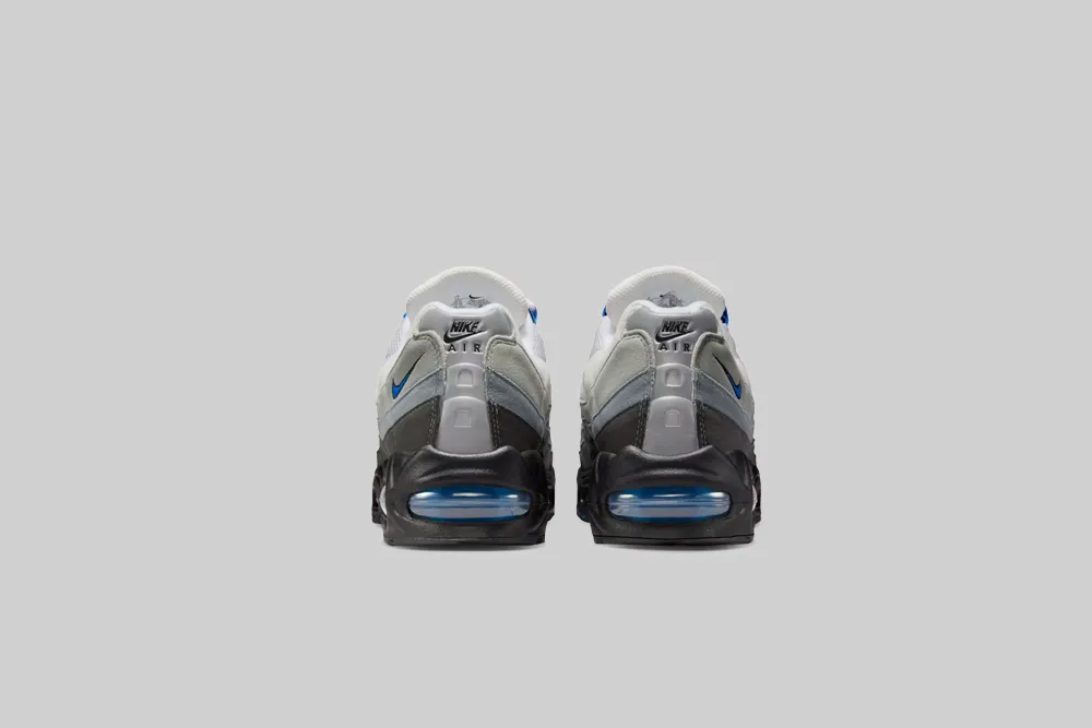 Nike Air Max 95 'Cool Grey and Blue Spark' Half   Size Available