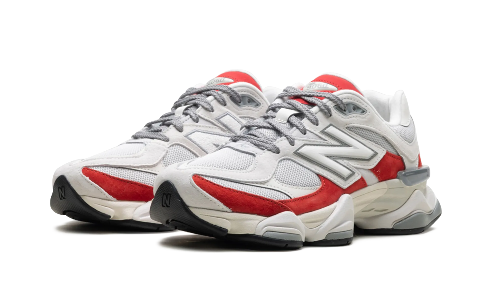 9060 "White Red" mesh - upper - material shoes wedge - heel shoes