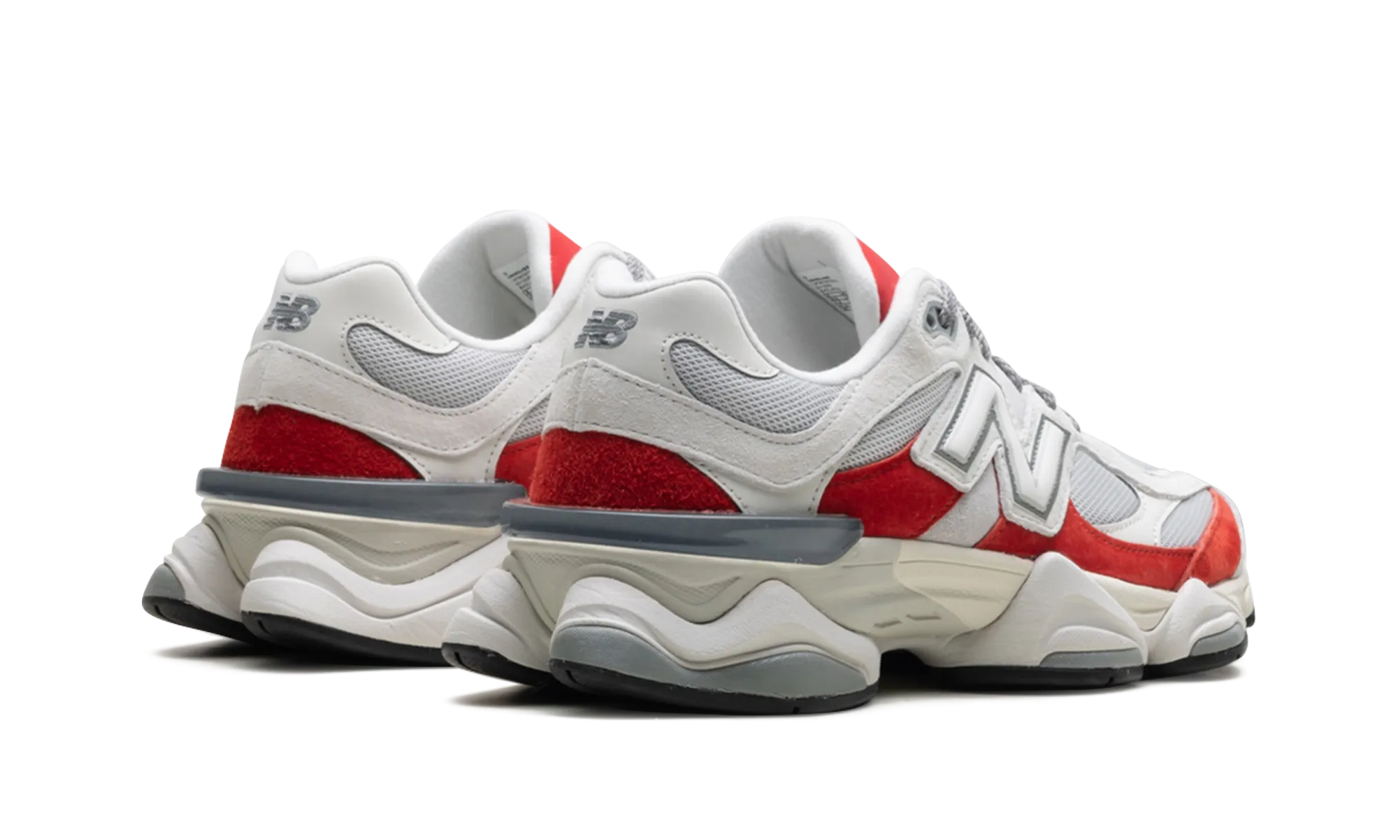 amateur running footwear running in a mud pot area shoes 9060 "White Red"