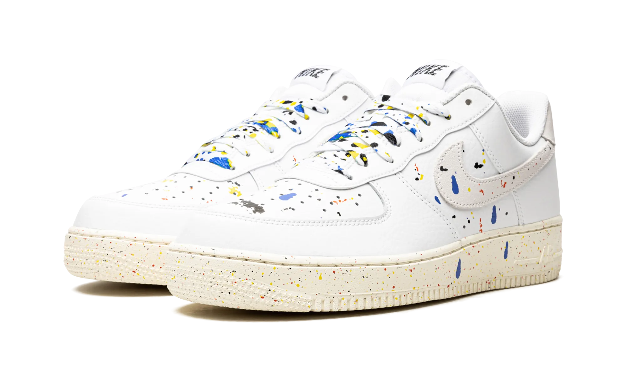 Air Force 1 '07 LV8 "Paint Splatter" Stretch Material Zero Grip Failure