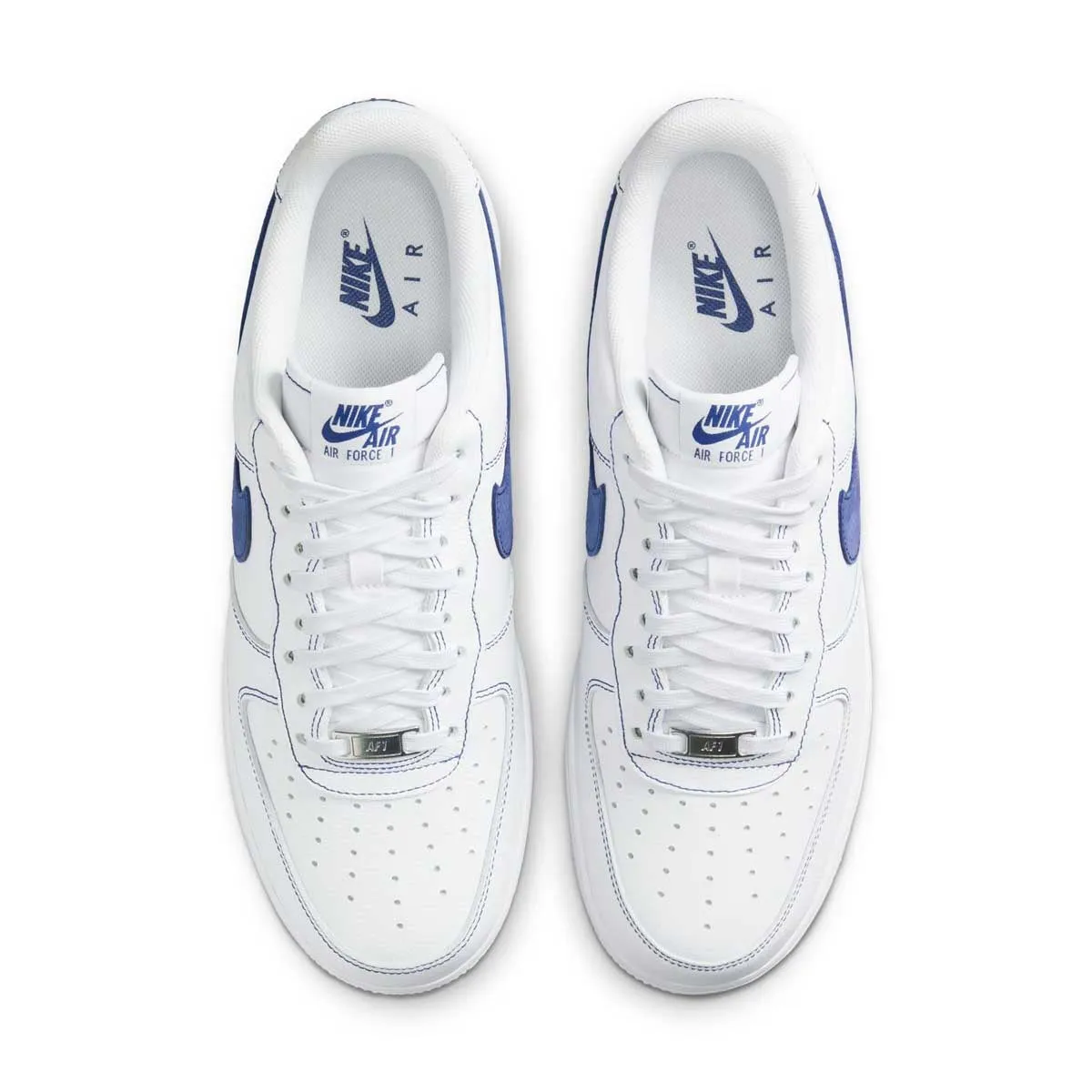 casual wearers' favorites Air Force 1 '07 LV8 'White Deep Royal Blue'