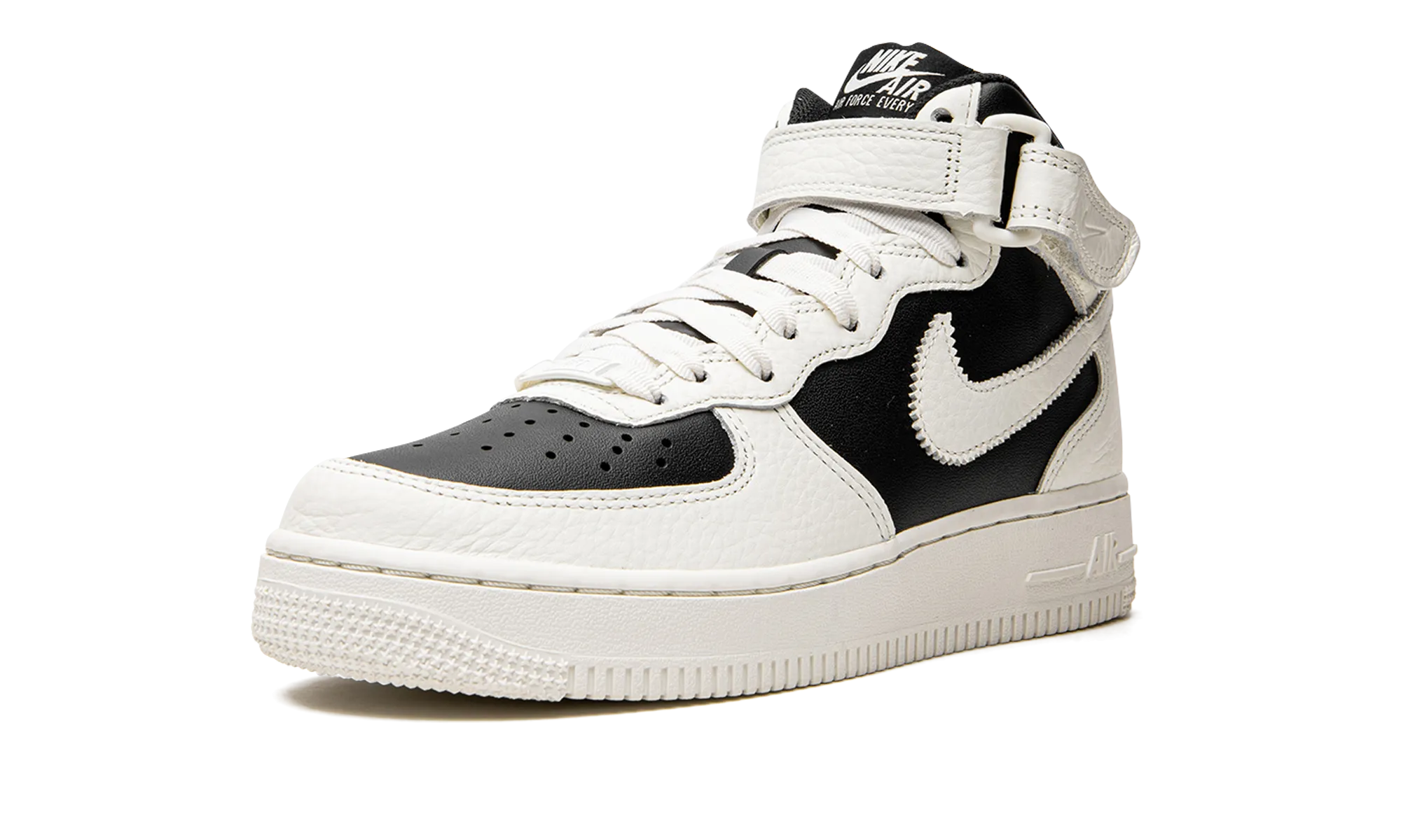 AIR FORCE 1 '07 MID MNS WMNS "Black Sial" EasyClean Bouncy Ride Feel