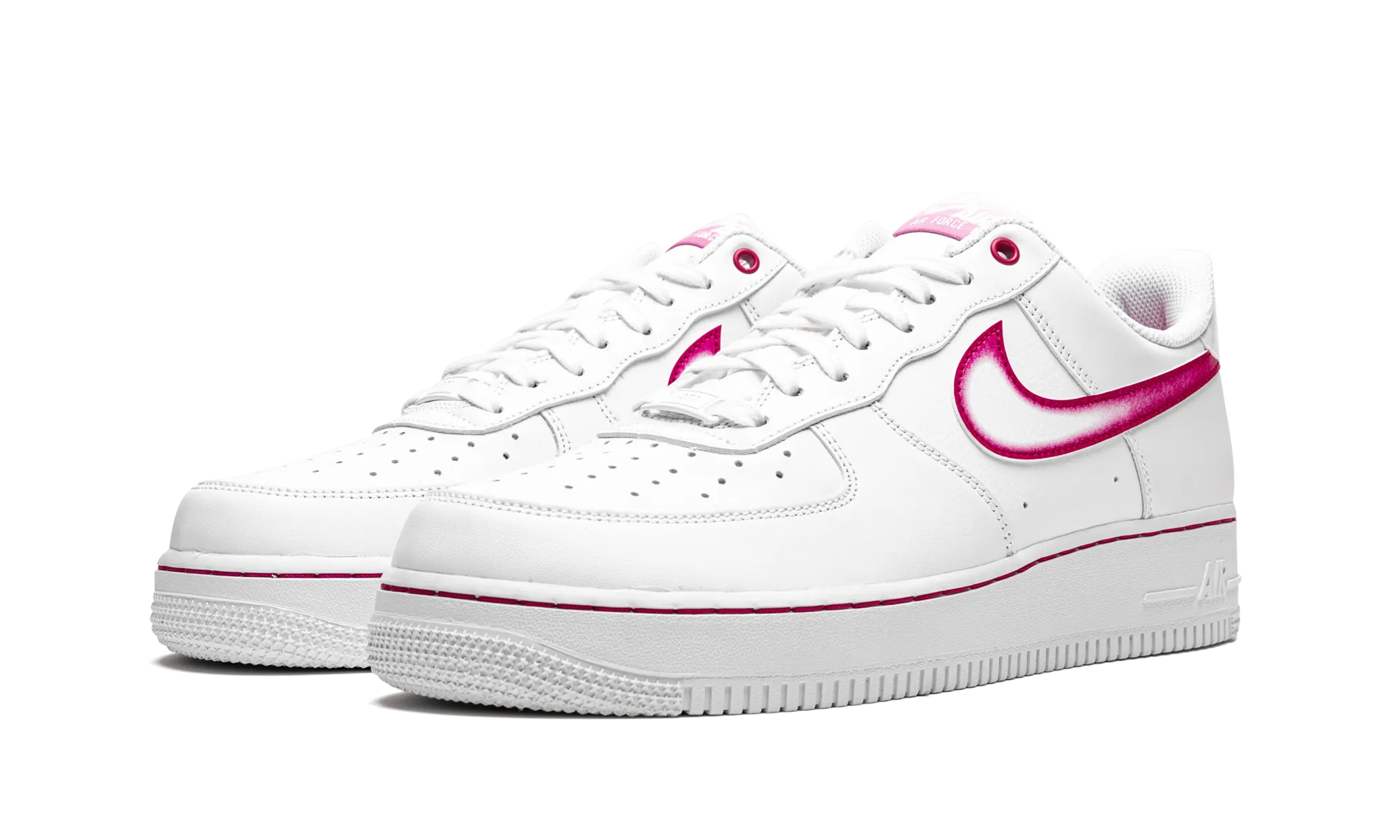 AIR FORCE 1 '07 MNS WMNS "Airbrush - Pink" ToeBumper Durable Construction