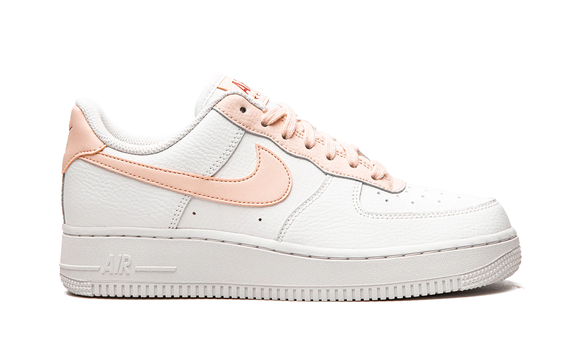 Compression Knit Upper Anti Static Materials AIR FORCE 1 '07 MNS WMNS "Pale Coral"