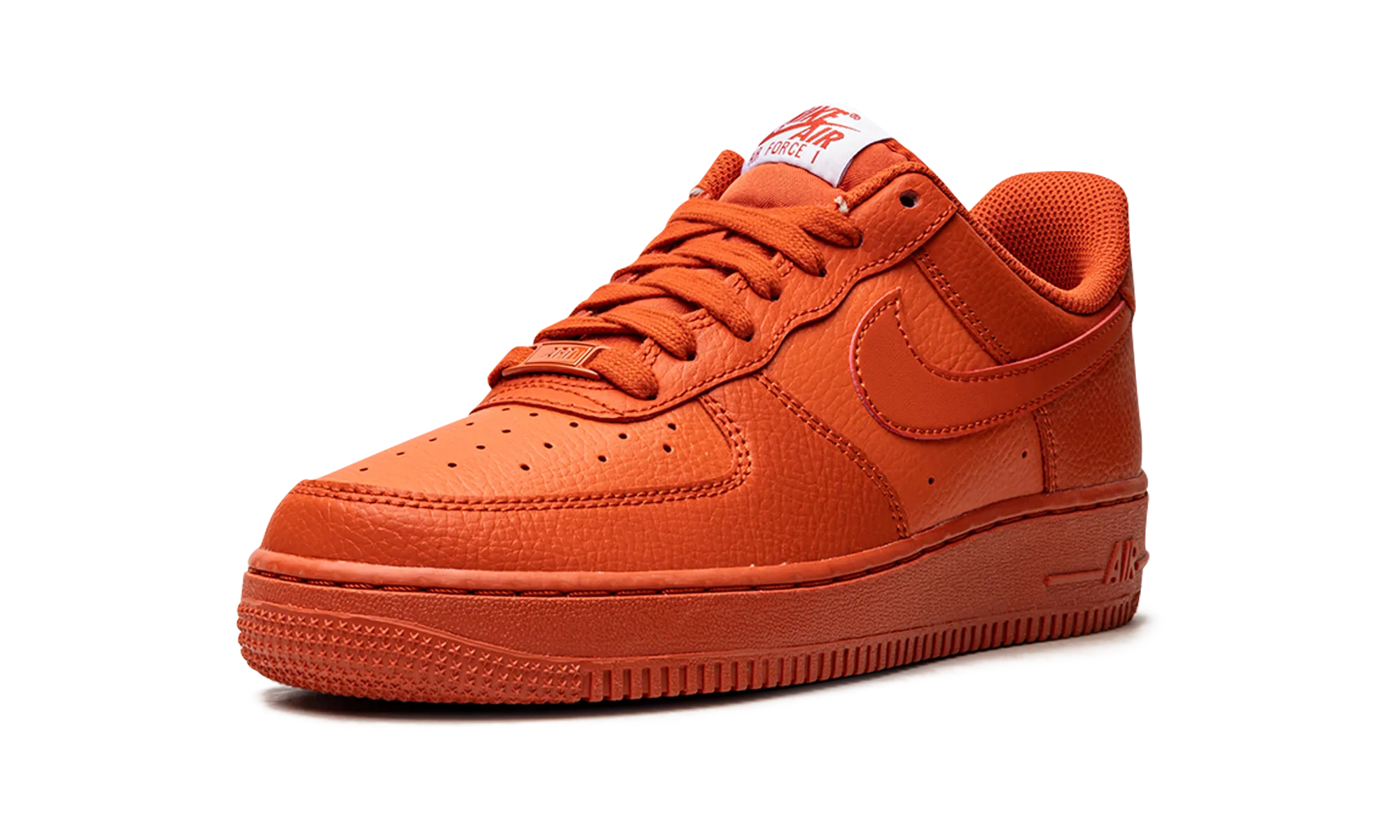 AIR FORCE 1 '07 MNS WMNS "Triple Orange" Supportive sole Comfort Padded