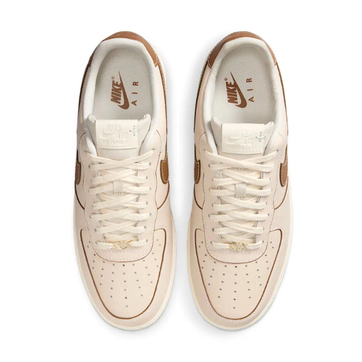 Cushioned Midsole Refined touch Air Force 1 '07' 'Pearl White Pale Ivory'