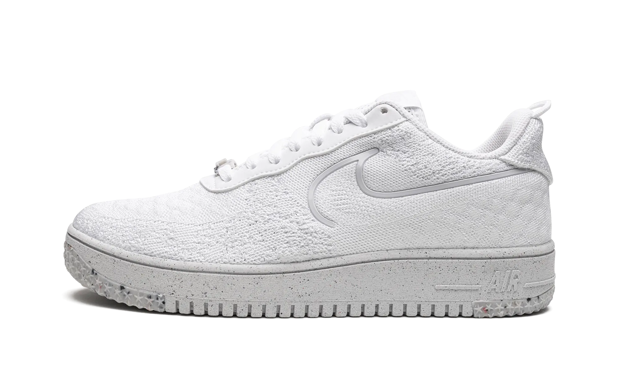 Soft Glide Perforated Ventilation System Air Force 1 CRATER FLYKNIT NN "Whiteout"