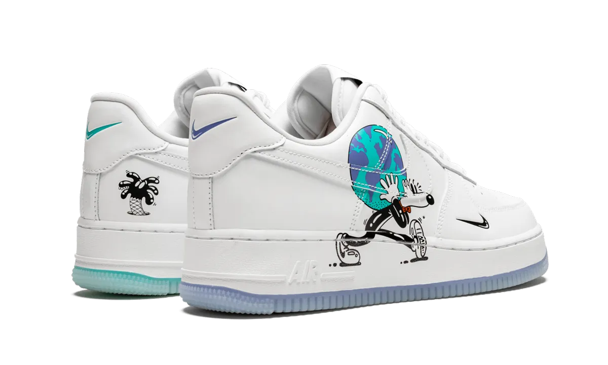 clean design Air Force 1 Flyleather QS "Earth Day"