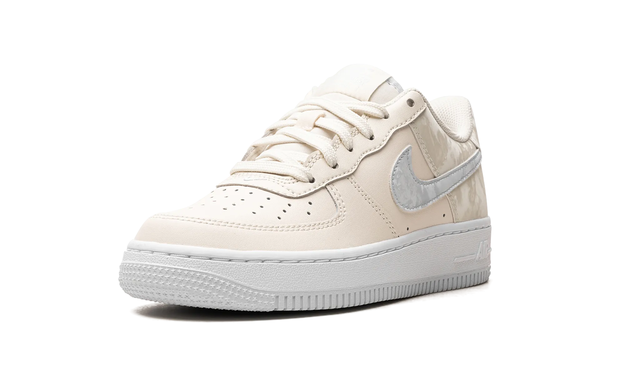 Vegan Material AIR FORCE 1 GS "Pale Ivory / Sea Glass / White / Football Grey"