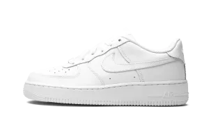 Tough Build hook and loop closure Air Force 1 GS "White on White"