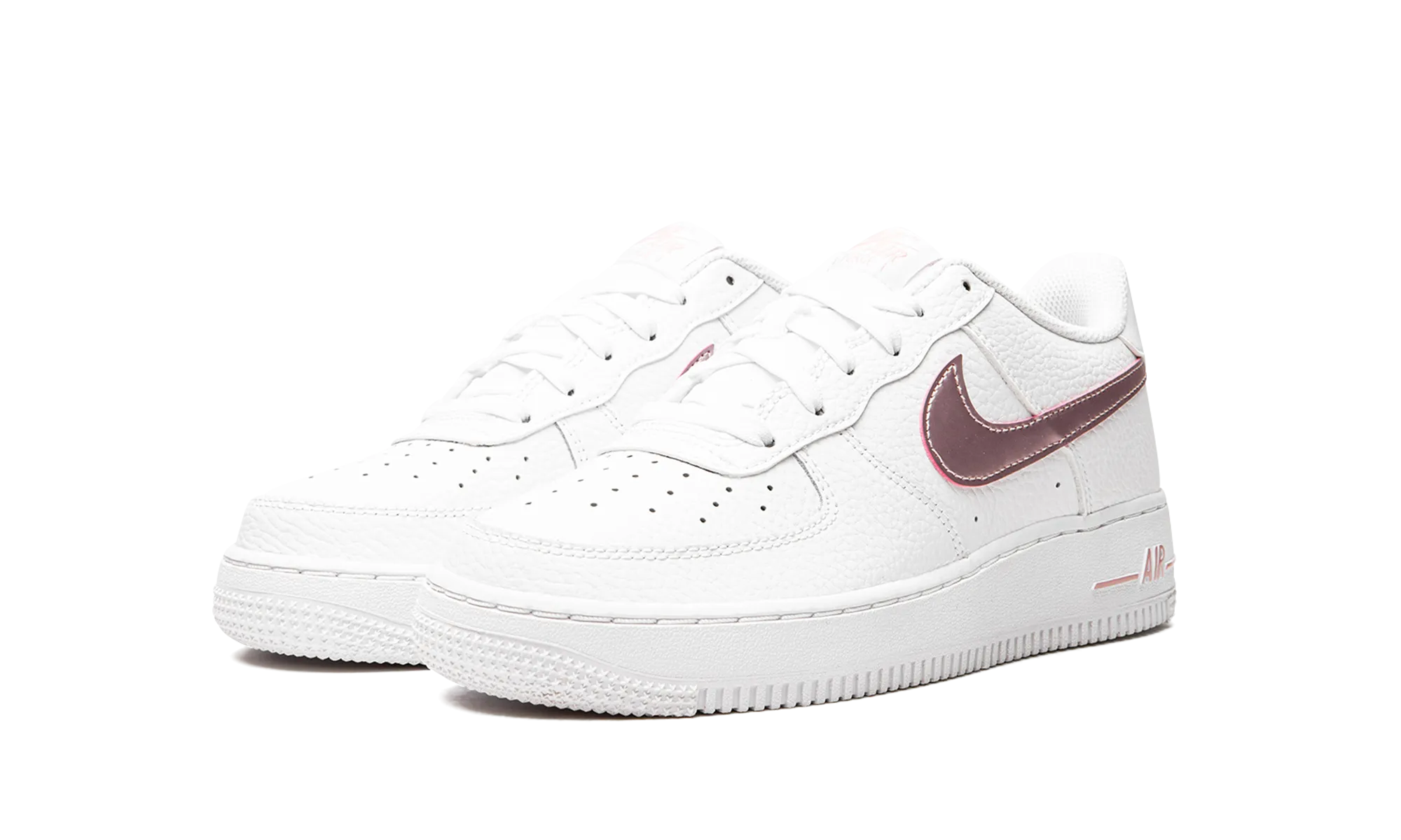 Streamlined Style Air Force 1 GS "White/Pink Glaze"