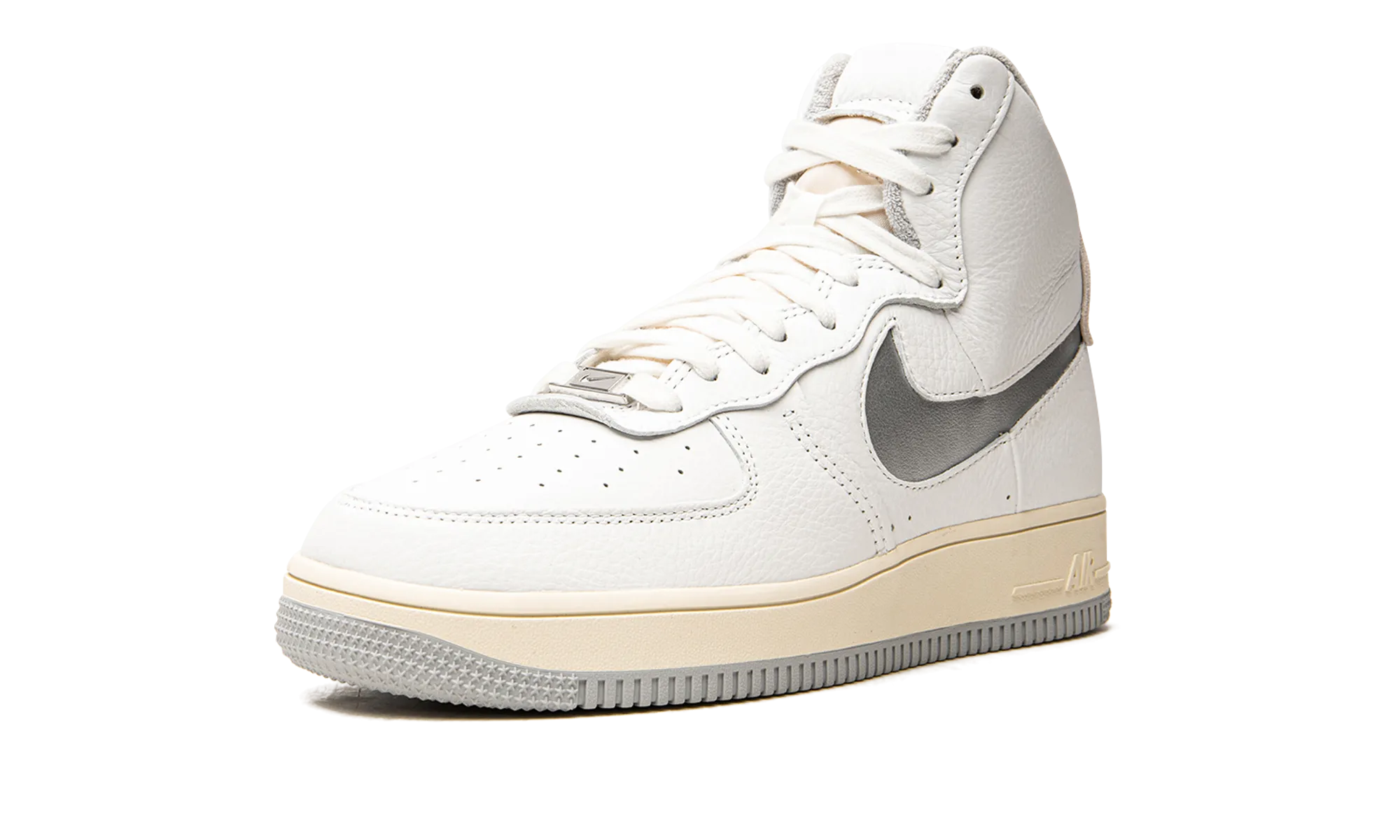 Fitness Footwear Rubber Composite AIR FORCE 1 HIGH SCULPT MNS WMNS "White / Silver"
