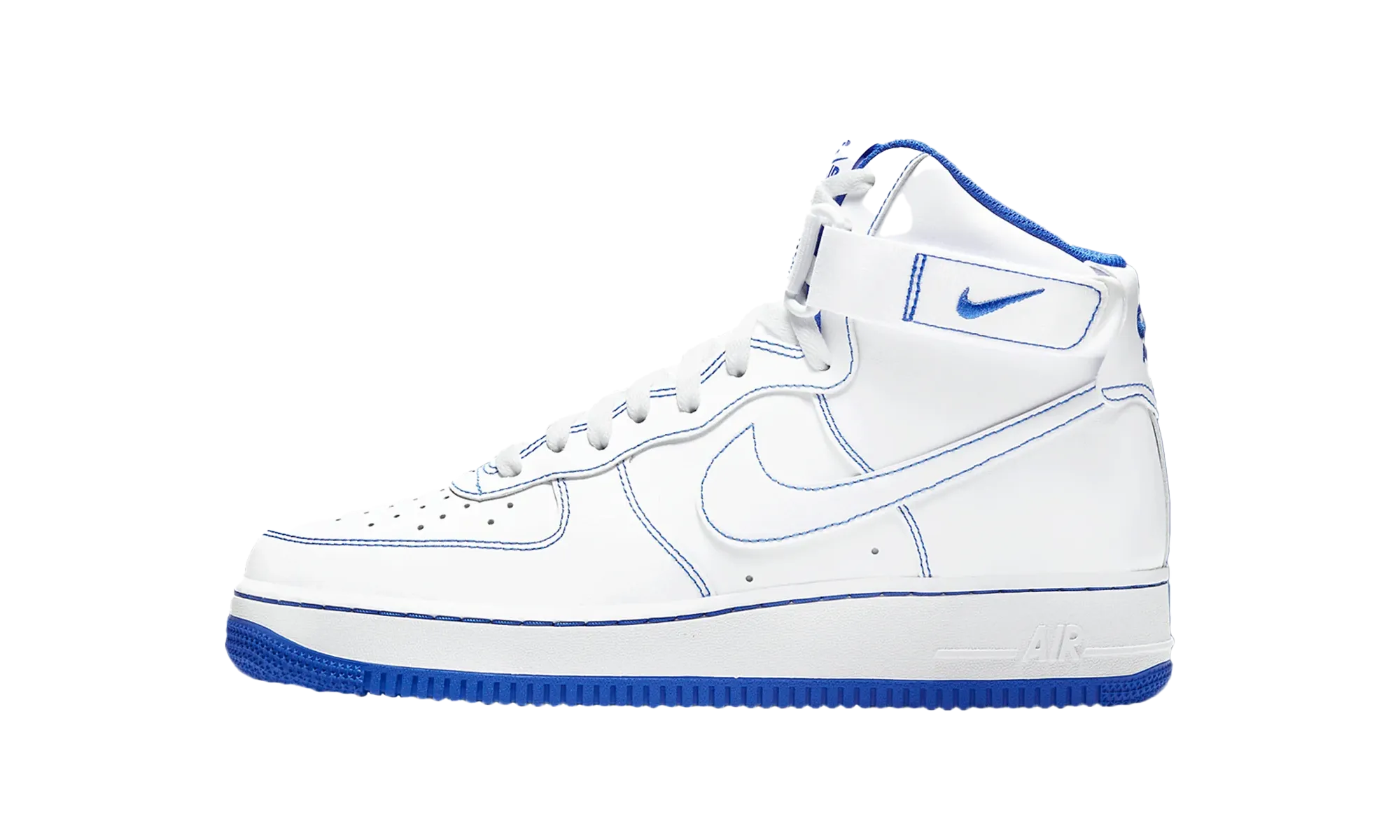 Motion control Air Force 1 High Stitch "White / Royal Blue"