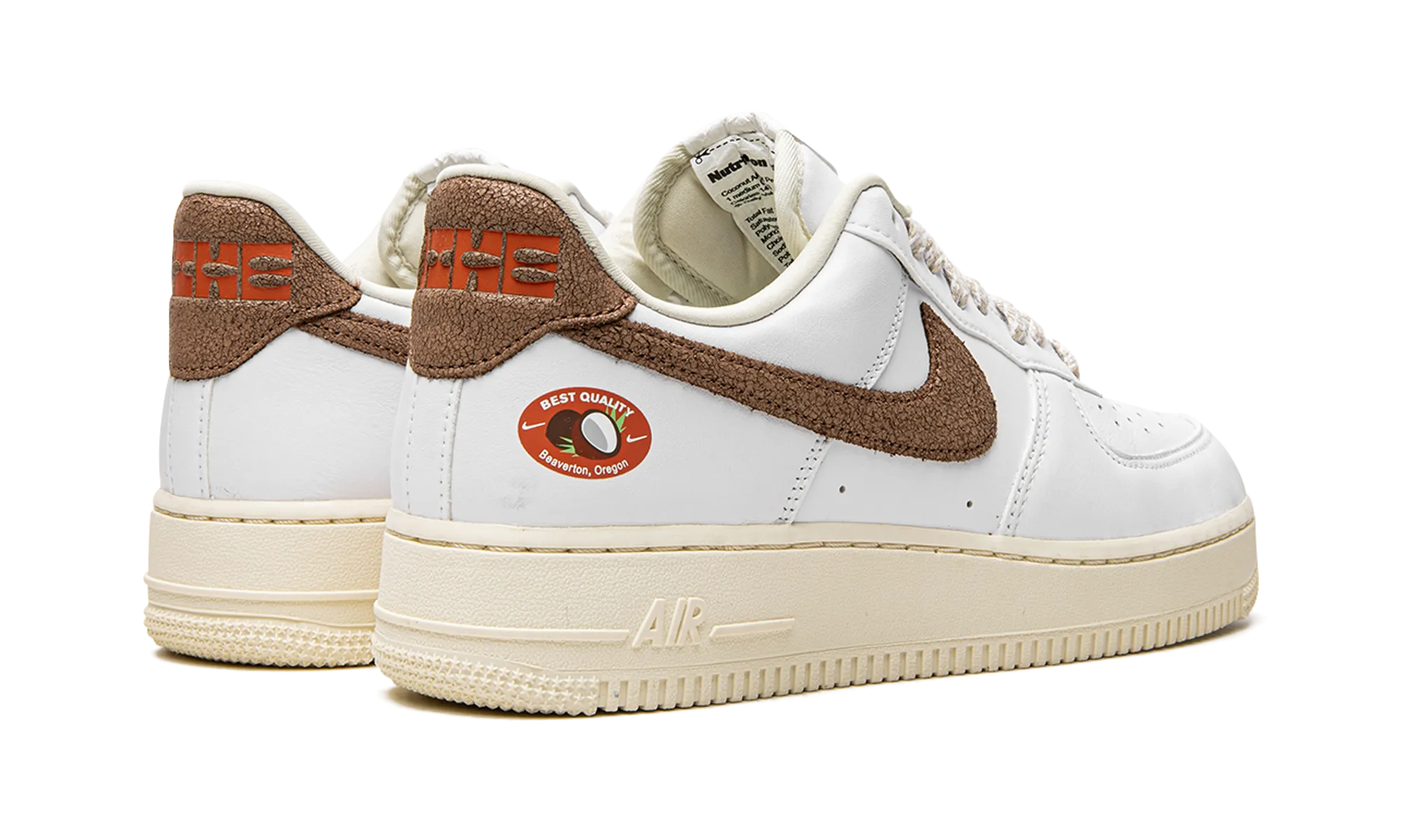 AIR FORCE 1 LO '07 LX WMNS "Coconut" Shock-absorbent arch