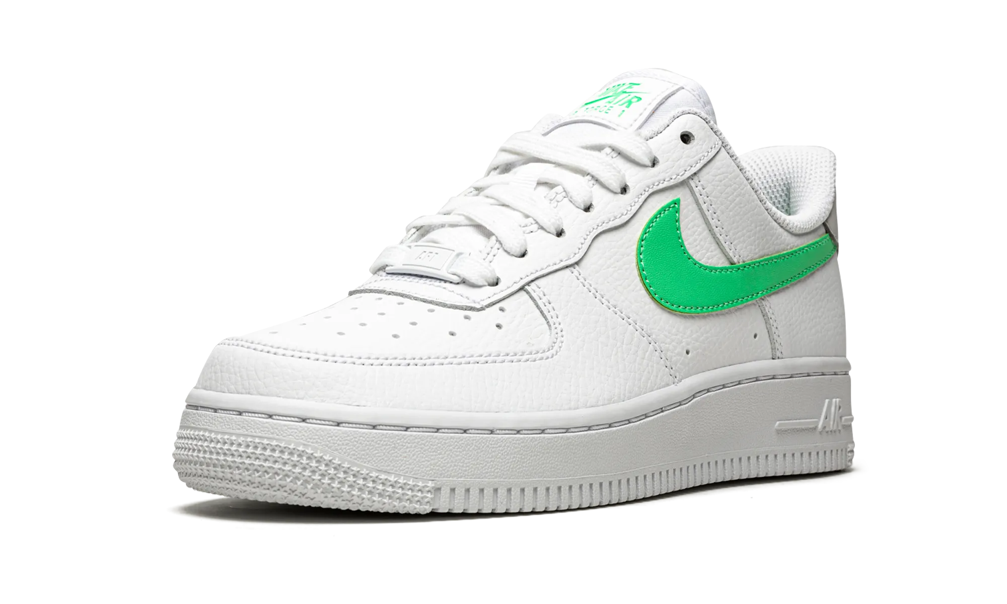 AIR FORCE 1 LO '07 MNS WMNS "White / Green Glow" Quick Release Tongue