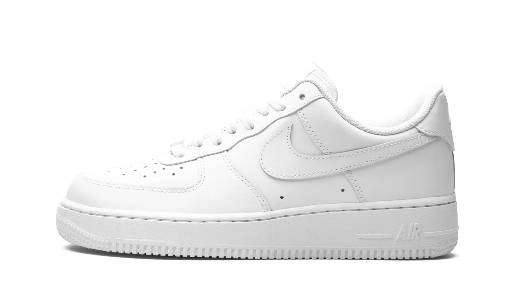 AIR FORCE 1 LO '07 MNS WMNS "White on White" Sleek Option Slip-resistant fit