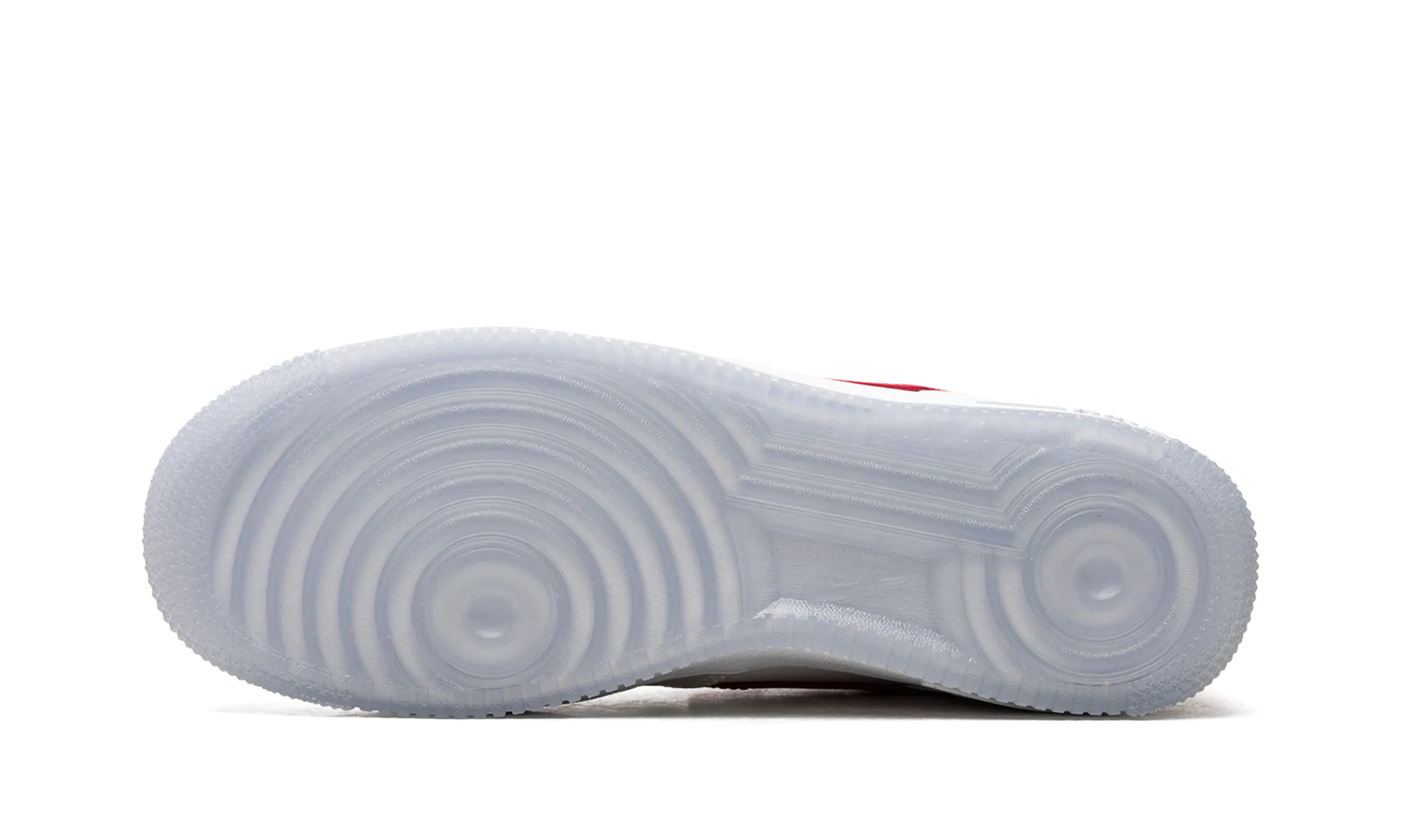 AIR FORCE 1 LO '07 WMNS "Satin White Varsity Red" Neutral Footbed Design Easy to Wear