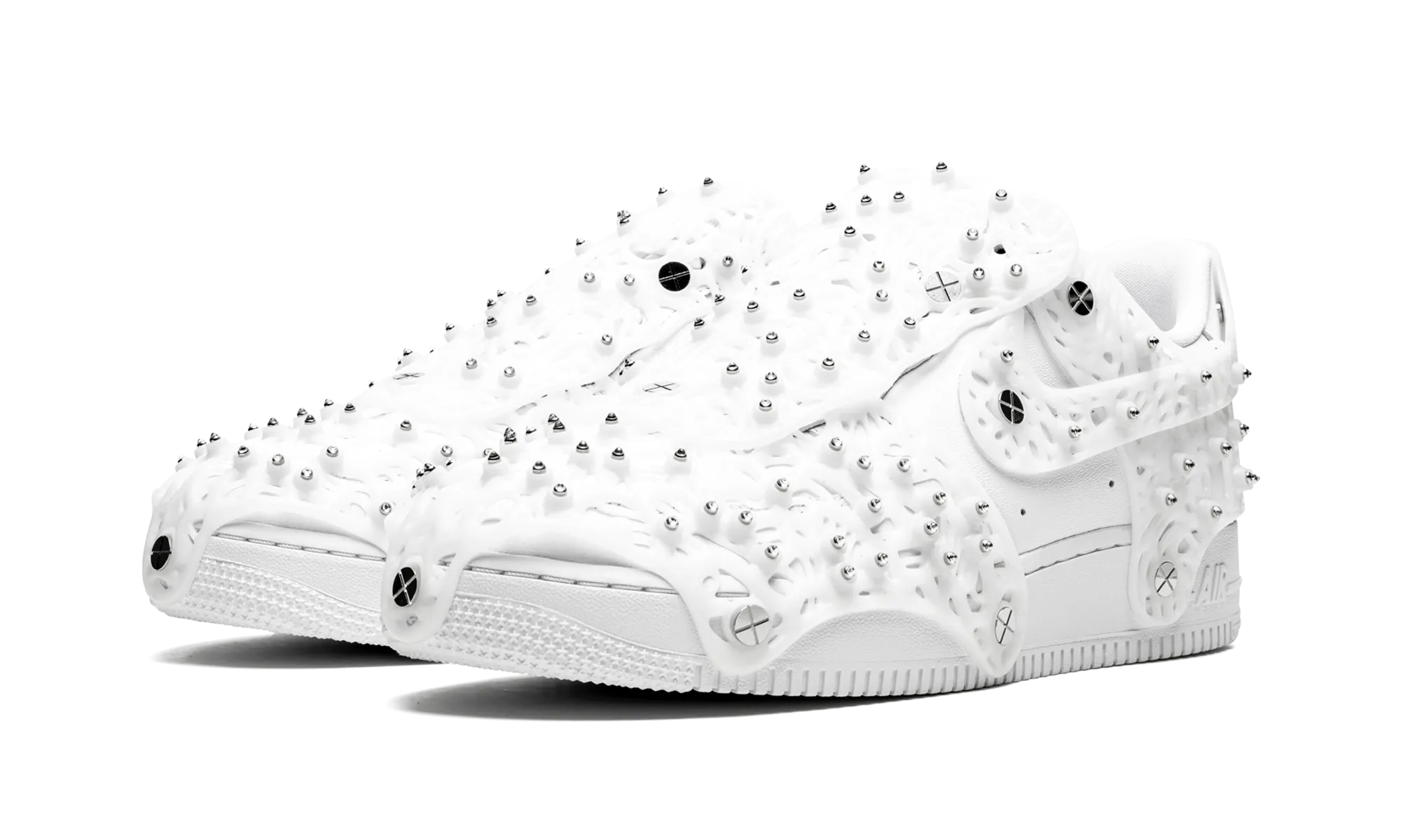 AIR FORCE 1 LO LXX MNS WMNS "Swarovski Retroreflective Crystals White" Anti Friction Collar