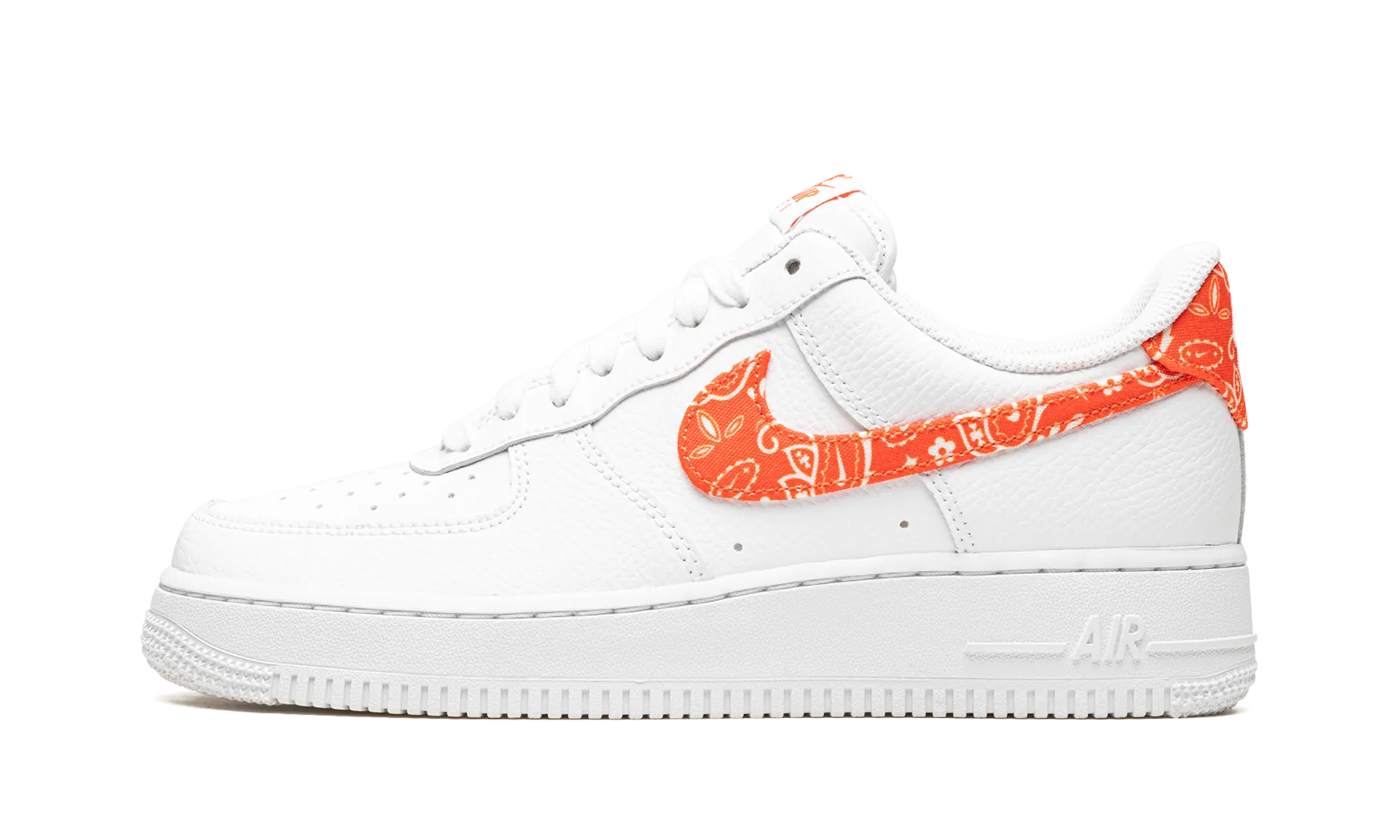 AIR FORCE 1 LO MNS WMNS "Orange Paisley" Asymmetric Lacing Designs