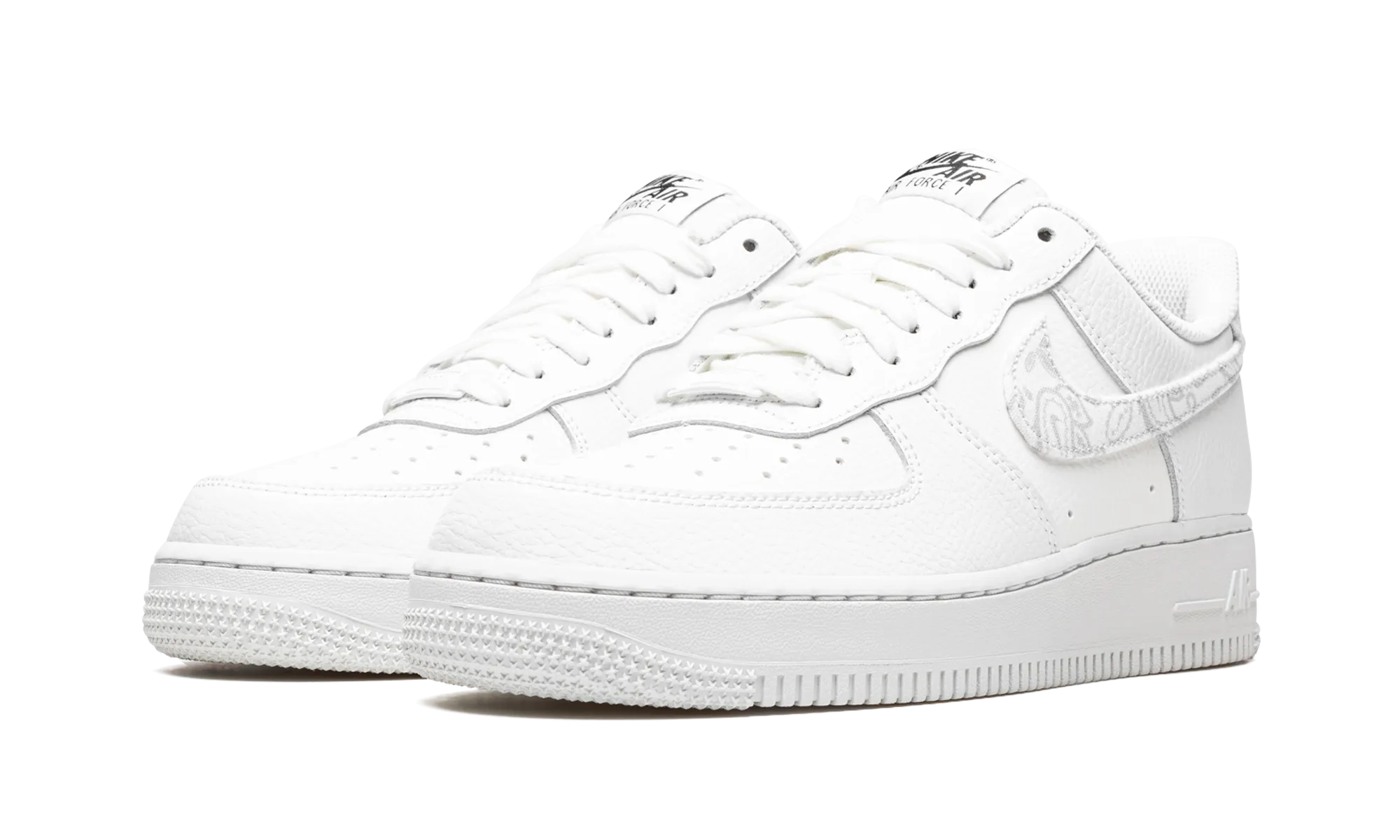 AIR FORCE 1 LO MNS WMNS "White Paisley" Minimalist Layered Design