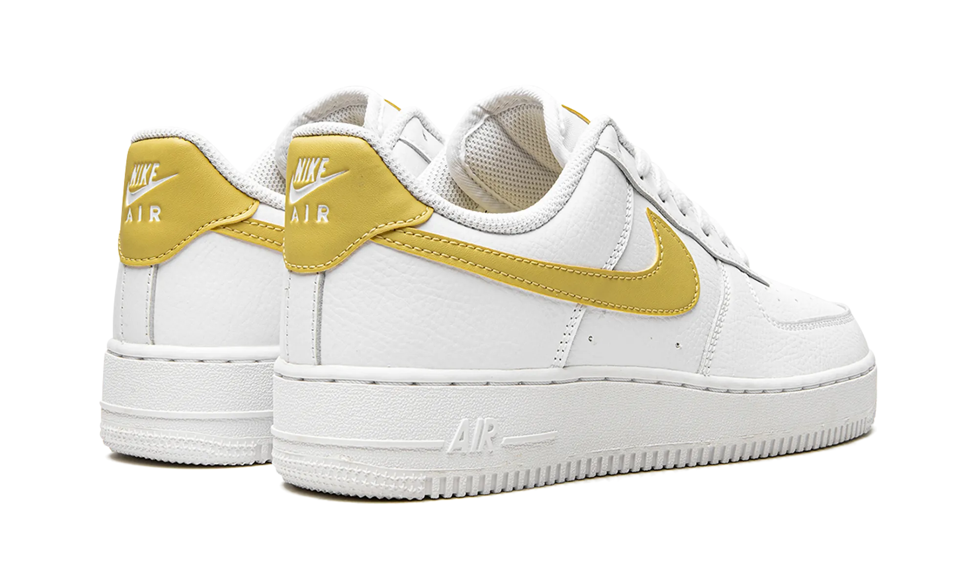 Boosted flair Back Tab AIR FORCE 1 LO MNS WMNS "White / Saturn Gold"
