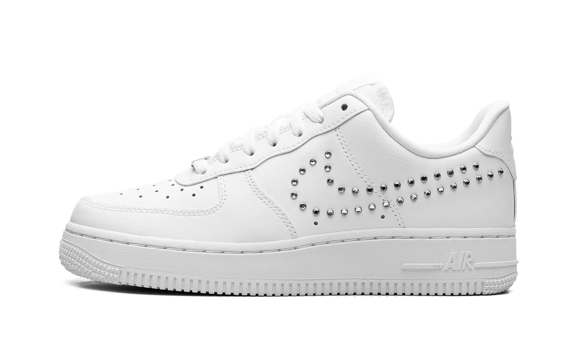 Abrasion Resistant TPU Crisp Detail AIR FORCE 1 LO WMNS "White / Metallic Silver"