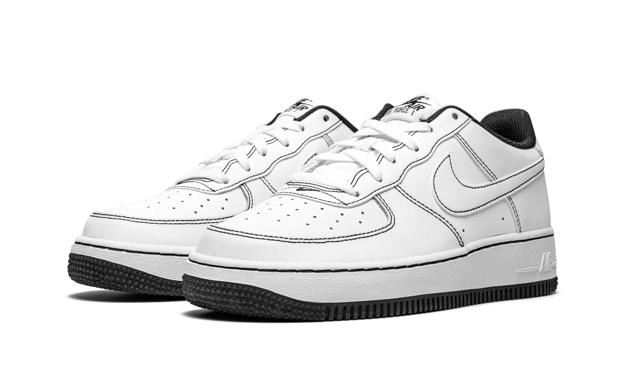 Outdoor Flex Air Force 1 Low '07 GS "Contrast Stitching - White / Black"