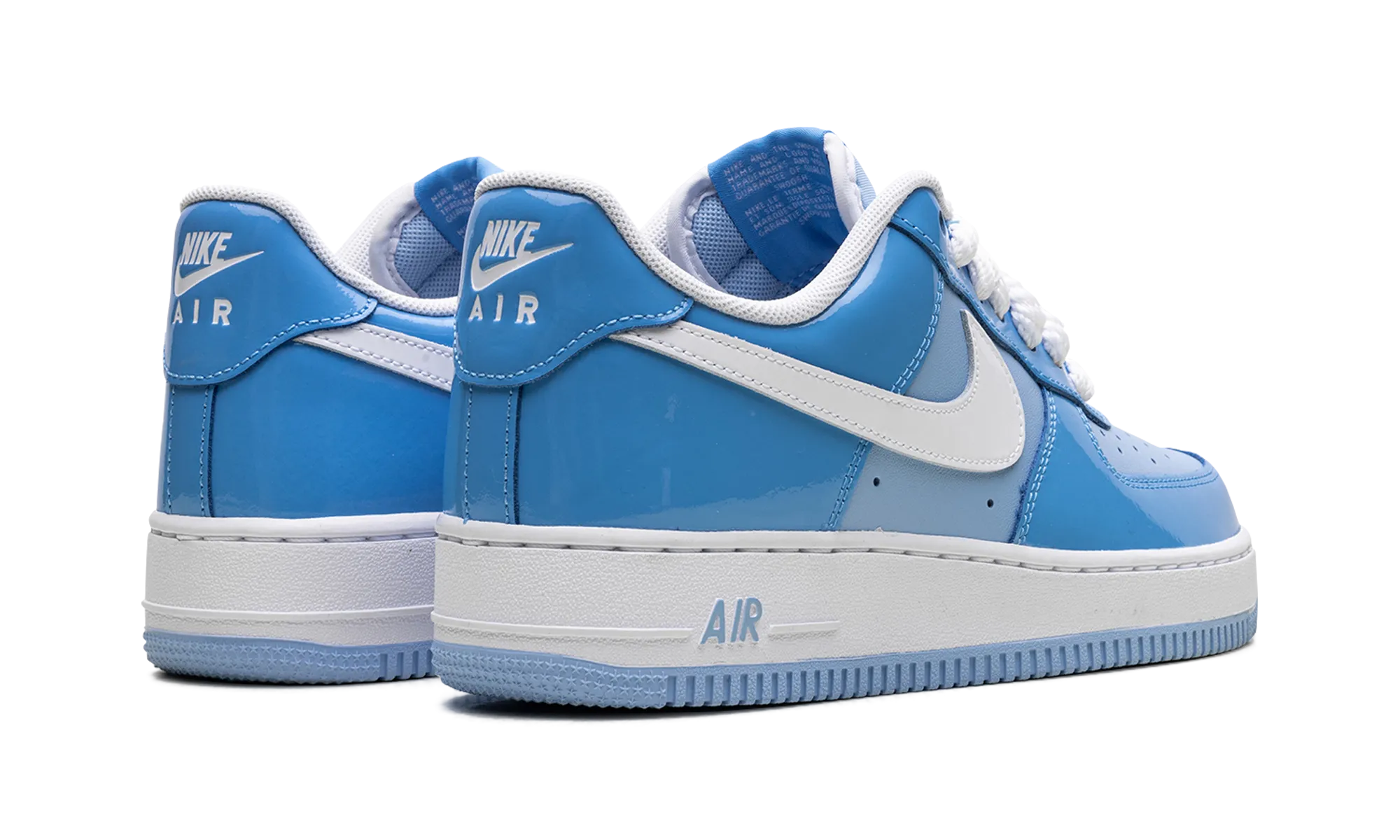 Sport Performance Ultra Cushioned Midsole Air Force 1 Low '07 LV8 "Phychic Blue White Patent"